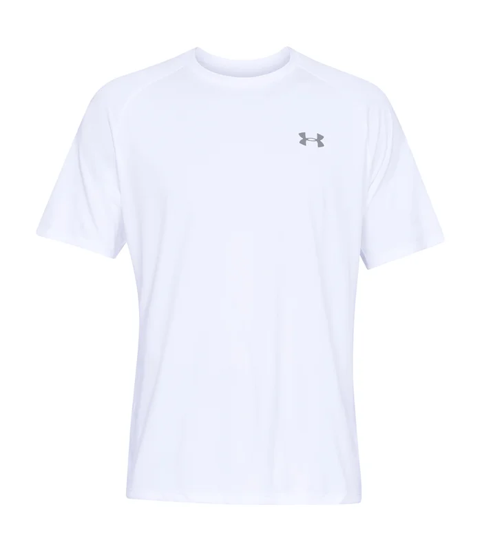 Under Armour Under Armour Tech short sleeve in White/Overcast Grey
