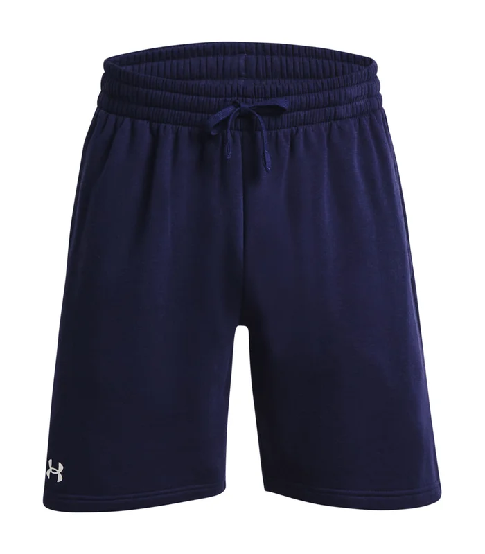Under Armour Under Armour UA Rival fleece shorts in Midnight Navy/White