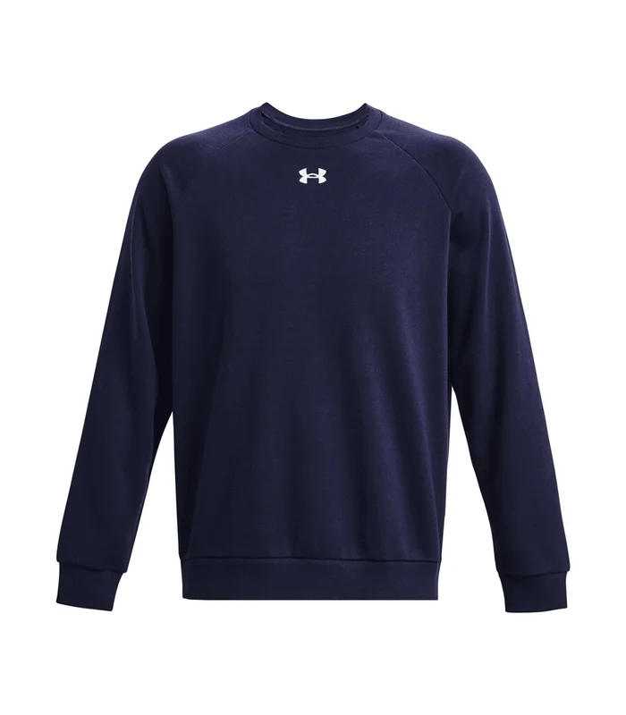 Under Armour Under Armour UA Rival fleece crew in Midnight Navy/White