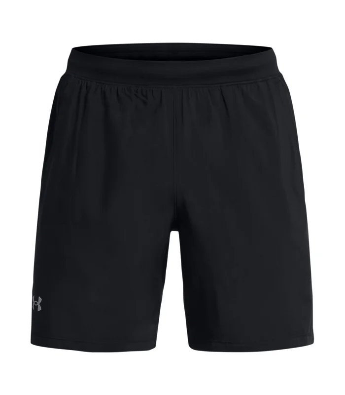 Under Armour Under Armour UA Launch 7" shorts in Black/Reflective Black