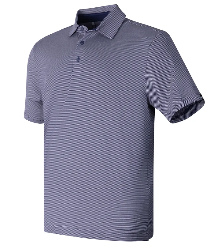 Under Armour Golf Under Armour Golf UA playoff 3.0 stripe polo LB microstripe in Midnight Navy/Downpour Grey/Black