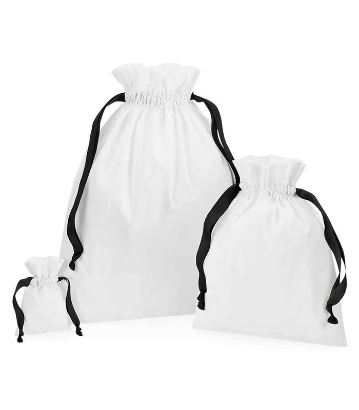Westford Mill Westford Mill Cotton Bag Ribbon Drawstring in SFW/B