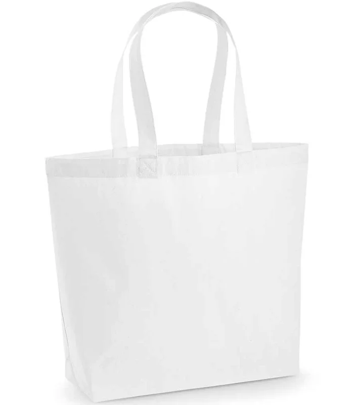 Westford Mill Westford Mill Premium Cotton Maxi Tote Bag in WHI