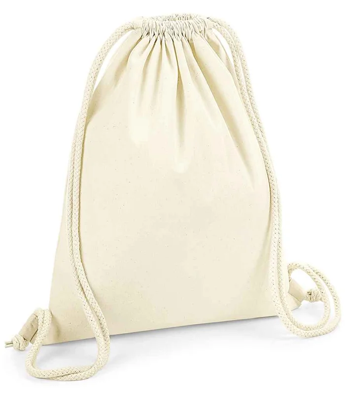 Westford Mill Westford Mill Organic Premium Cotton Gymsac in NAT
