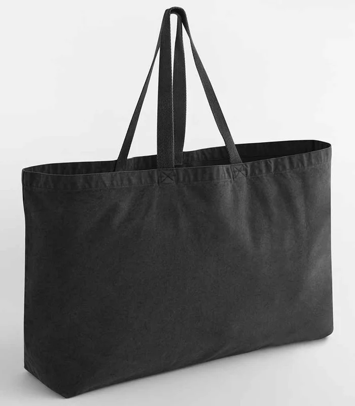 Westford Mill Westford Mill Garment Dyed Oversized Tote Bag in Vintage Black