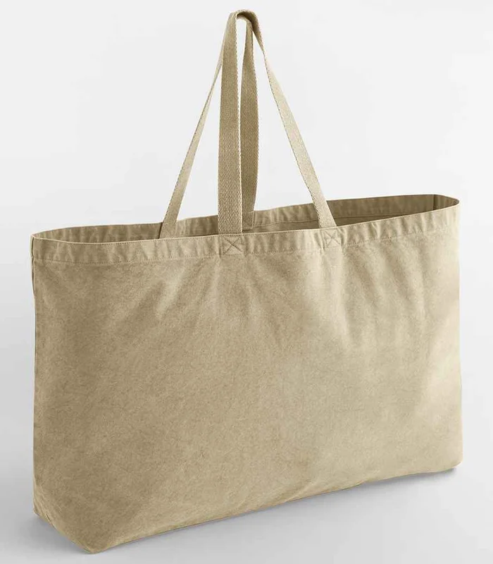 Westford Mill Westford Mill Garment Dyed Oversized Tote Bag in Vintage Sand