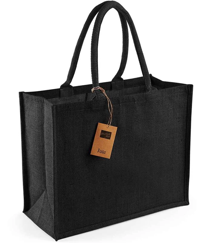 Westford Mill Westford Mill Jute Classic Shopper in BK/BK