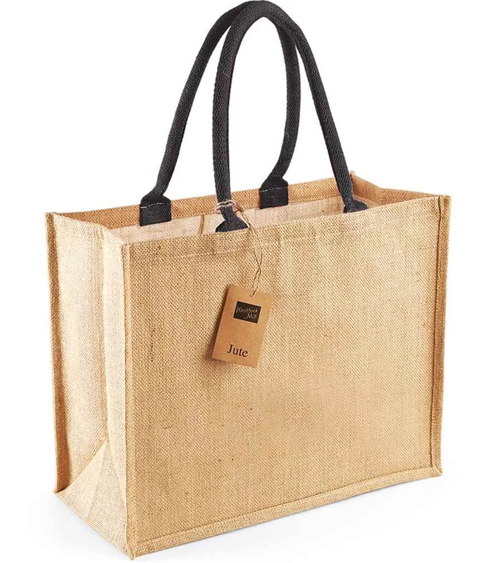 Westford Mill Westford Mill Jute Classic Shopper in NT/BK