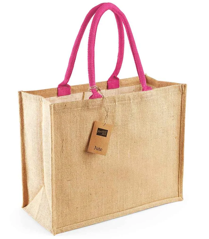 Westford Mill Westford Mill Jute Classic Shopper in NT/FS