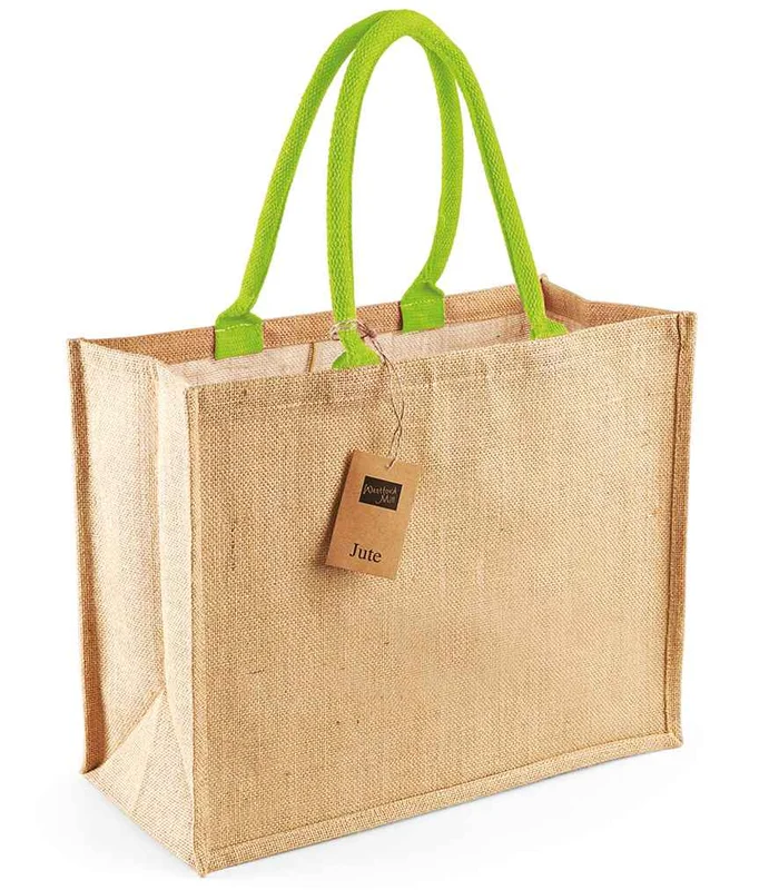 Westford Mill Westford Mill Jute Classic Shopper in NT/LI