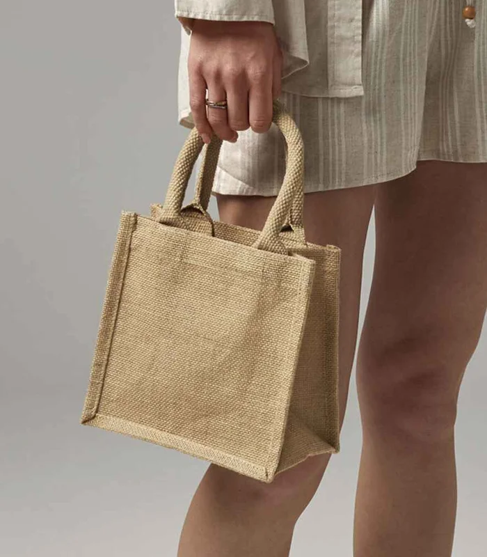 Westford Mill Westford Mill Jute Petite Gift Bag in NAT