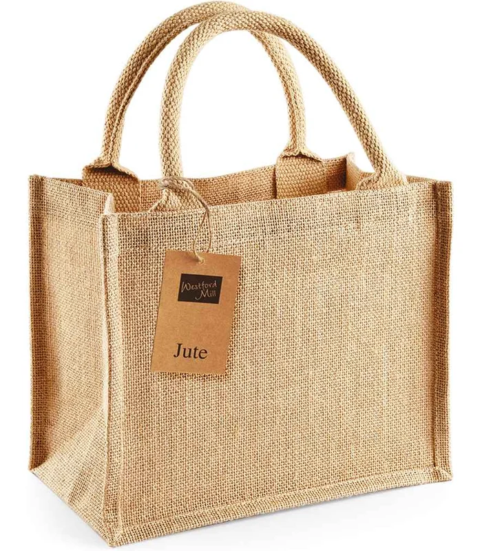 Westford Mill Westford Mill Jute Mini Gift Bag in NAT