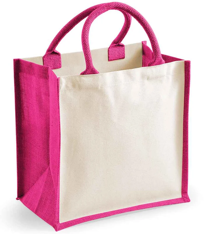 Westford Mill Westford Mill Printers Midi Jute Tote Bag in FUS