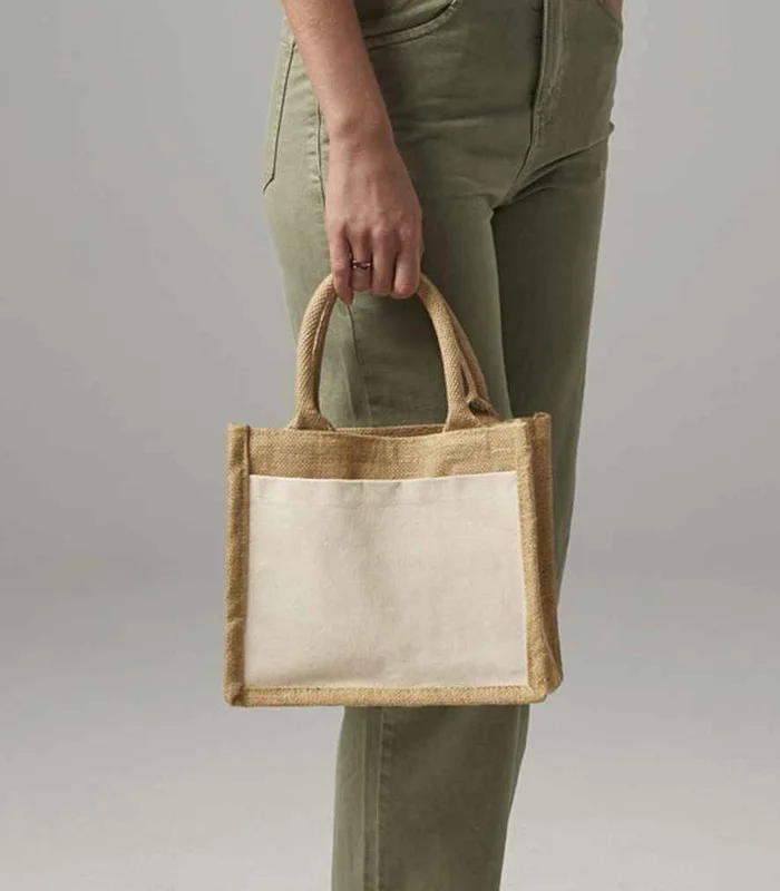 Westford Mill Westford Mill Pocket Jute Gift Bag in NAT