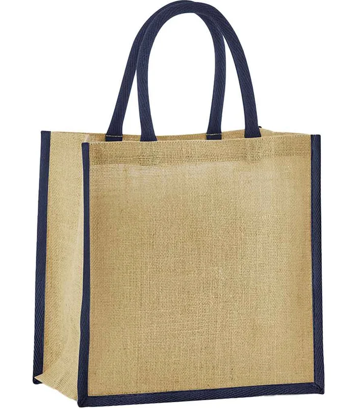 Westford Mill Westford Mill Natural Starched Jute Mini Gift Bag in NT/NV