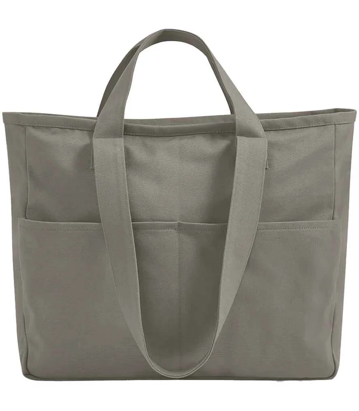Westford Mill Westford Mill Double Handle Cargo Pocket Tote Bag in MSR