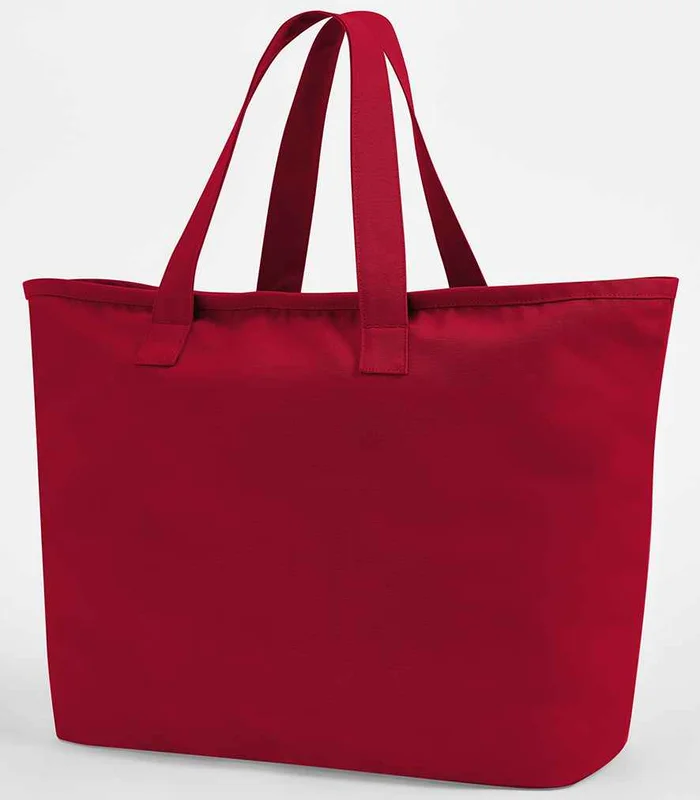 Westford Mill Westford Mill Oversized Heavy Duty Canvas Tote Bag in Scarlet Red