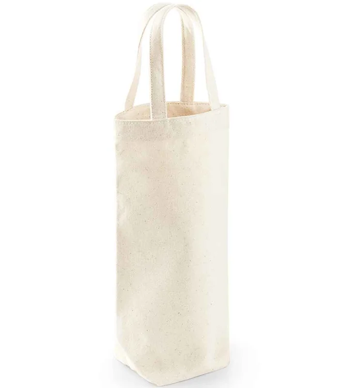 Westford Mill Westford Mill Fairtrade Cotton Bottle Bag in NAT