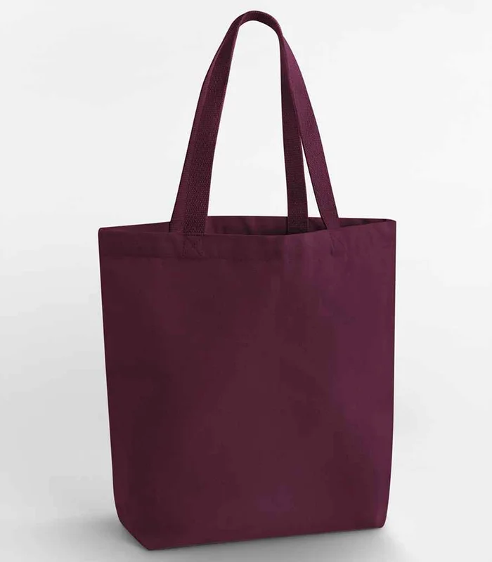 Westford Mill Westford Mill Heavyweight Canvas Tote Bag in Burgundy