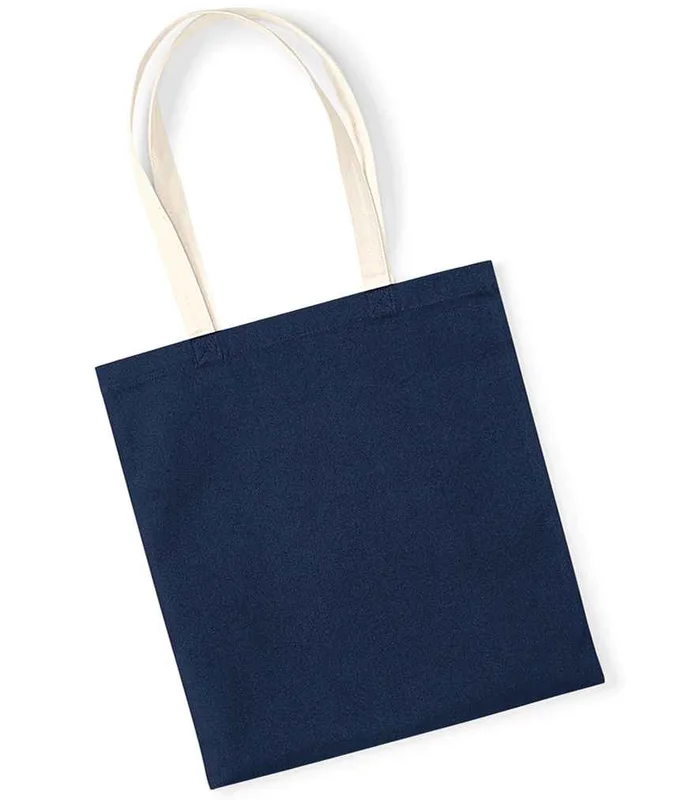 Westford Mill Westford Mill EarthAware® Organic Bag For Life - Contrast Handles in FN/NT