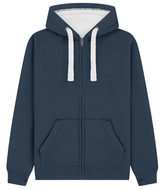 Cotton Ridge Comet Ultra Premium Zip Hoodie in Denim