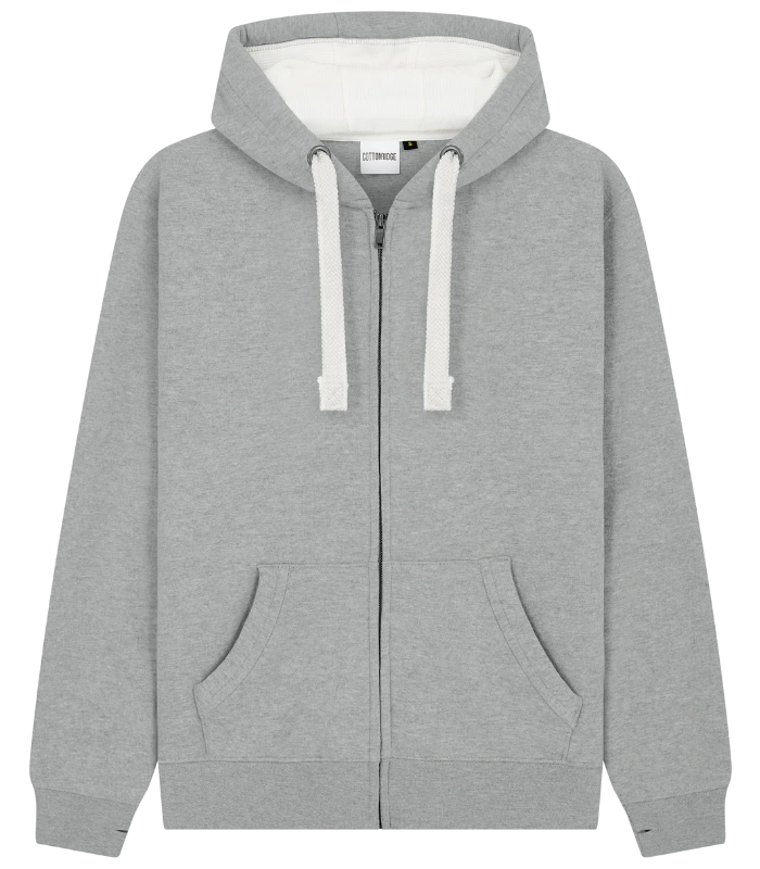 Cotton Ridge Comet Ultra Premium Zip Hoodie in Dusty Grey
