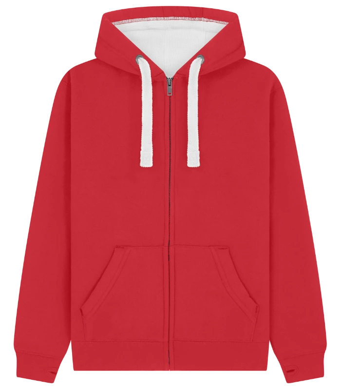 Cotton Ridge Comet Ultra Premium Zip Hoodie in Dusty Red