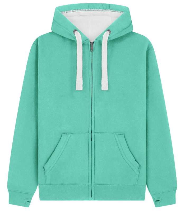 Cotton Ridge Comet Ultra Premium Zip Hoodie in Gumdrop Green