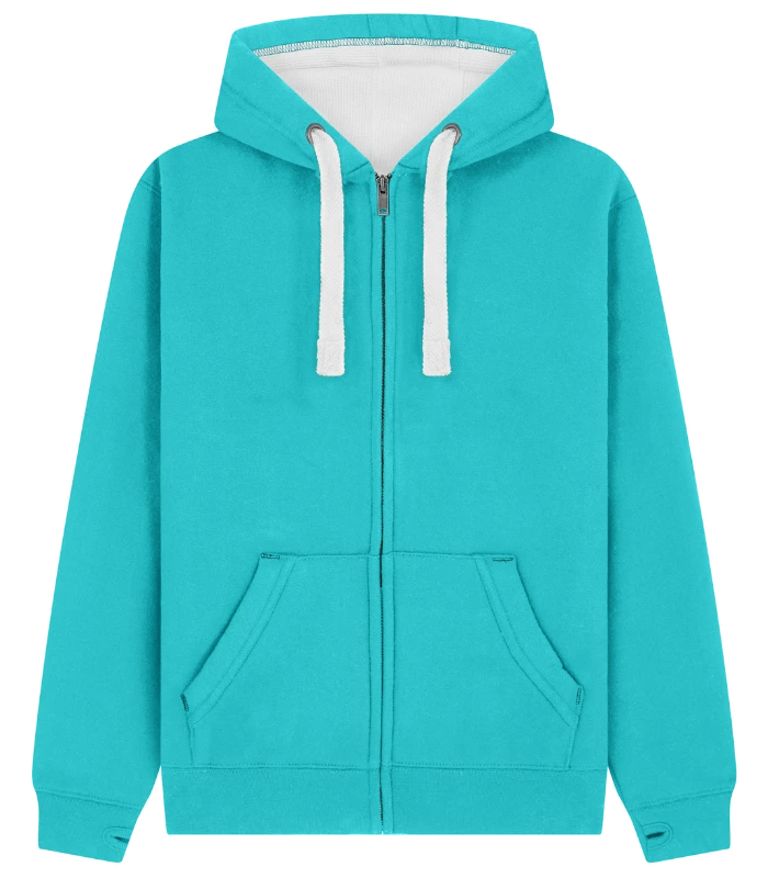 Cotton Ridge Comet Ultra Premium Zip Hoodie in Lagoon