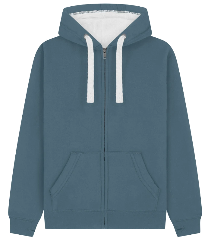 Cotton Ridge Comet Ultra Premium Zip Hoodie in Ocean Blue