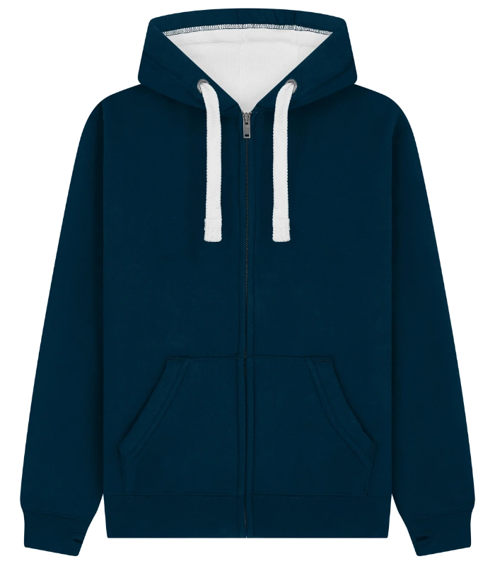 Cotton Ridge Comet Ultra Premium Zip Hoodie in Oxford Navy