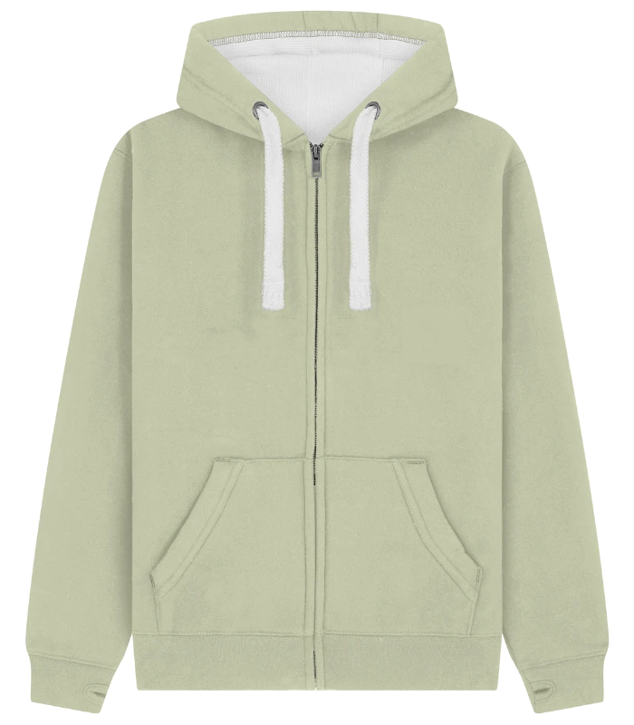 Cotton Ridge Comet Ultra Premium Zip Hoodie in Pistachio