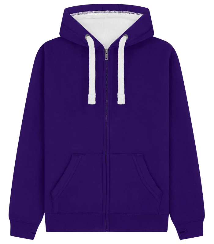Cotton Ridge Comet Ultra Premium Zip Hoodie in Purple