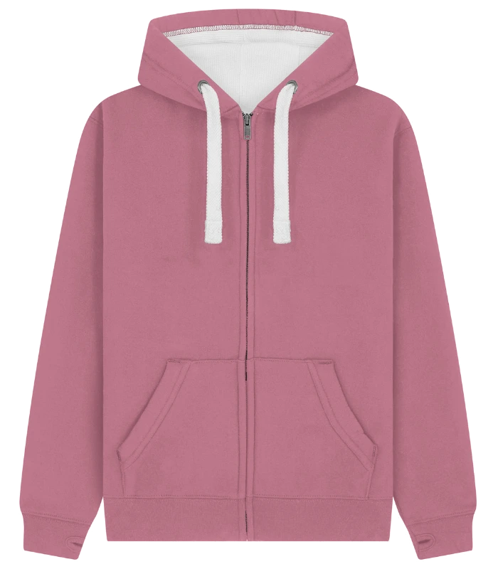 Cotton Ridge Comet Ultra Premium Zip Hoodie in Soft Mulberry