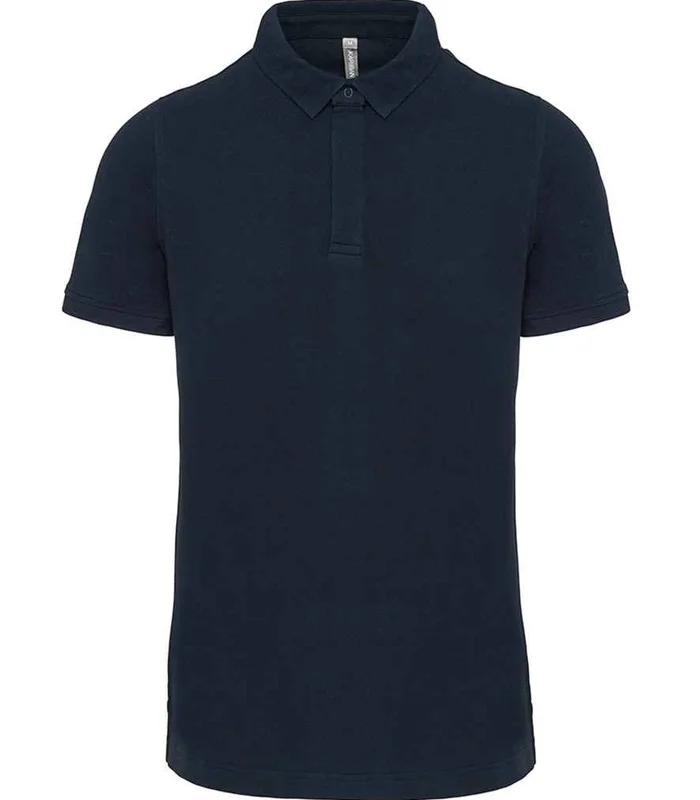 WK Designed To Work WK Designed to Work Stud Piqué Polo Shirt in Navy