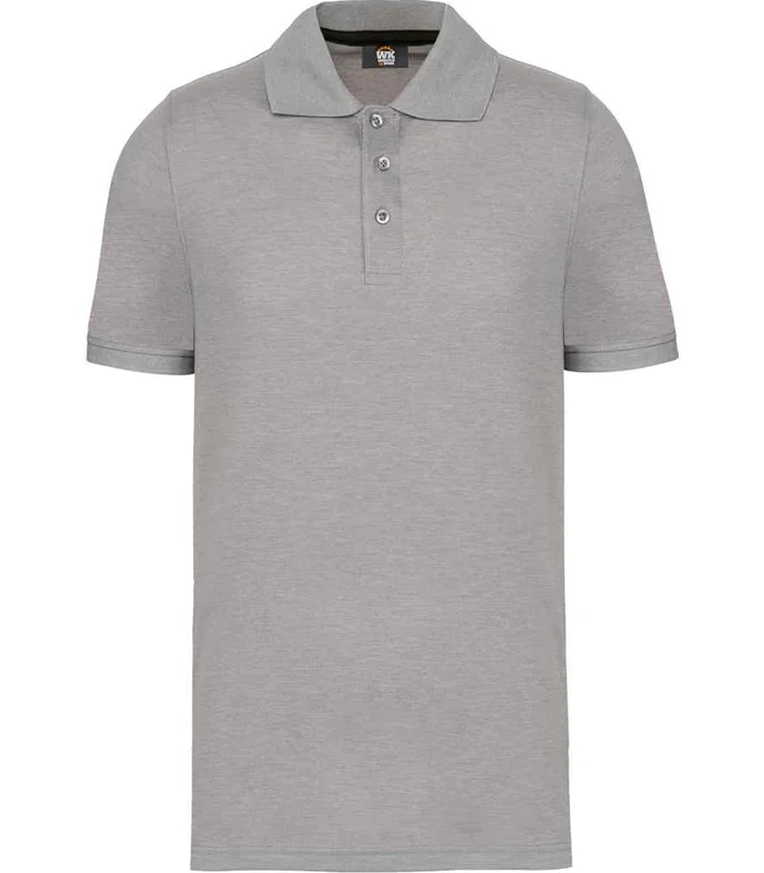 WK Designed To Work WK Designed to Work Anti-Bacterial Piqué Polo Shirt in Oxford Grey