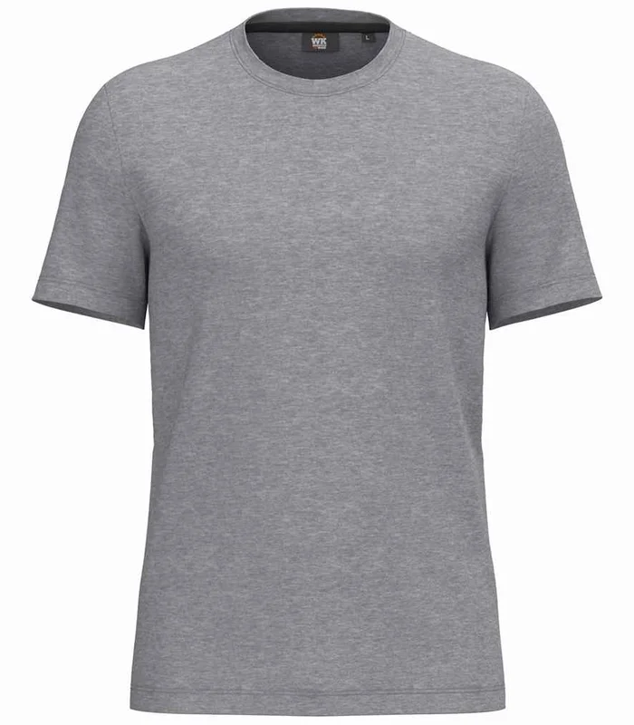 WK Designed To Work WK Designed to Work Anti-Bacterial Short Sleeve T-Shirt in Oxford Grey