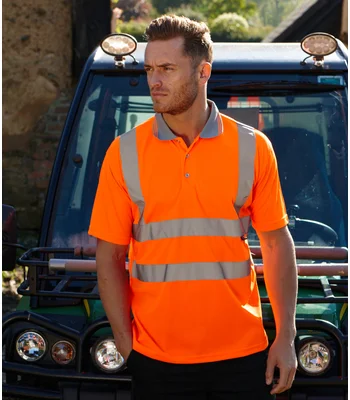 Warrior Warrior Hi-Vis Polo Shirt in FLO