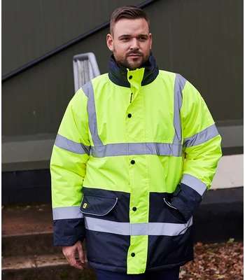 Warrior Warrior Hi-Vis Contrast Traffic Jacket in FLY