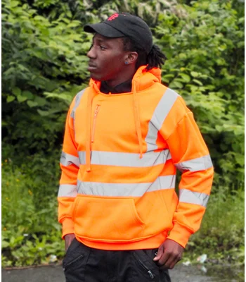 Warrior Warrior Hi-Vis Pull On Hoodie in FLO