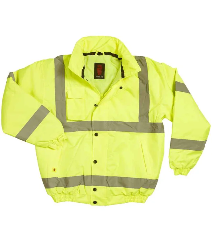 Warrior Warrior Hi-Vis Bomber Jacket in FLY
