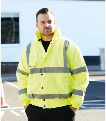 Warrior Warrior Hi-Vis Bomber Jacket in FLY