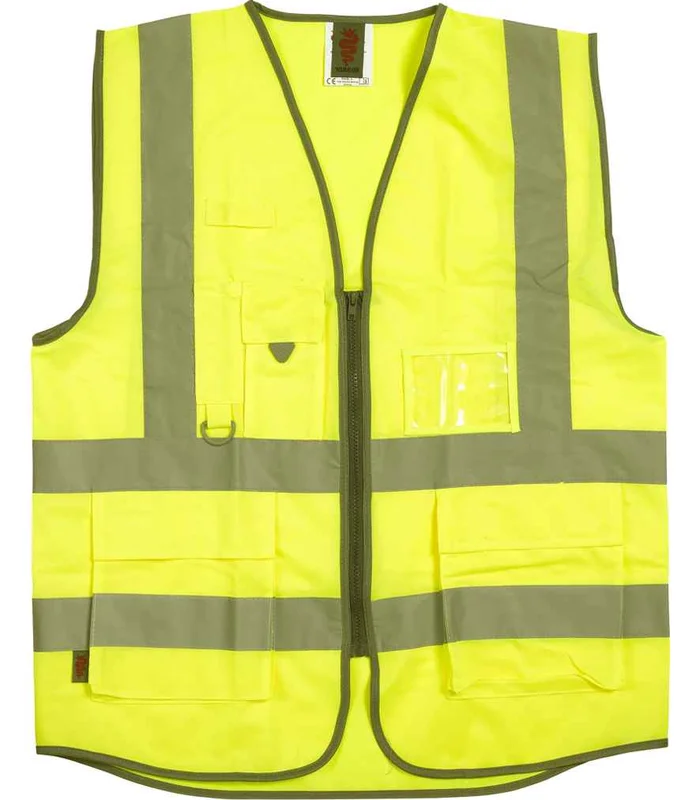 Warrior Warrior Hi-Vis Executive Waistcoat in YEL