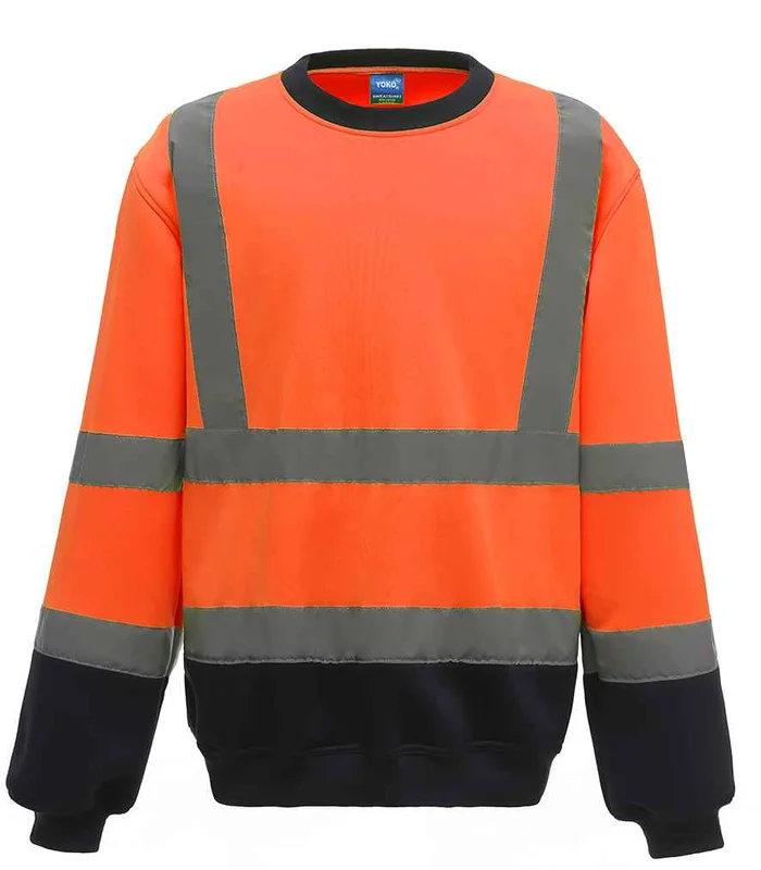 YOKO Yoko Hi-Vis Sweatshirt in OR/NV