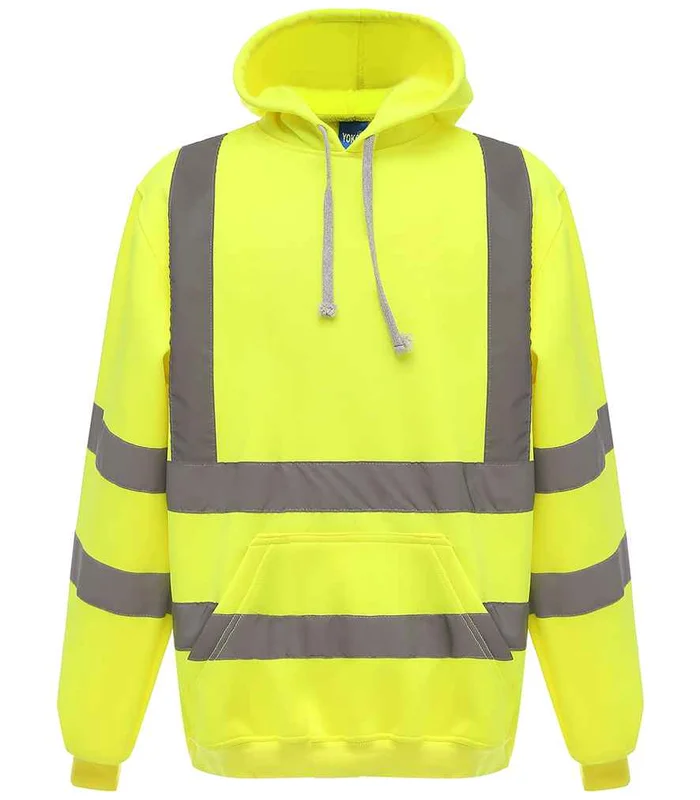 YOKO Yoko Hi-Vis Pull Over Hoodie in YEL
