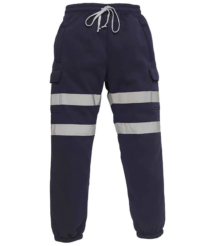 YOKO Yoko Hi-Vis Jog Pants in NAV