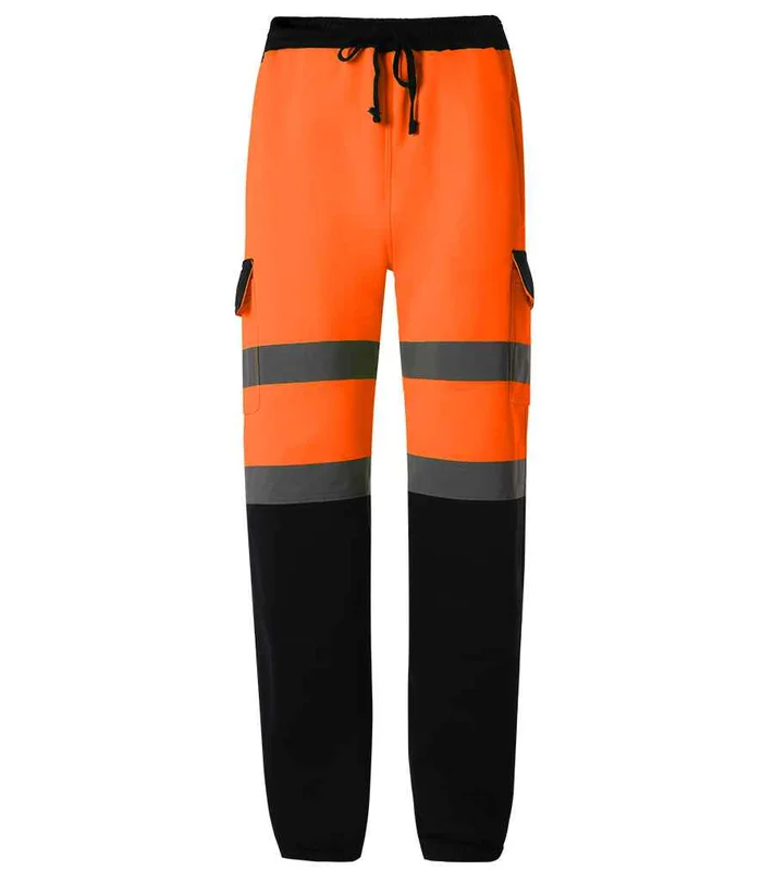 YOKO Yoko Hi-Vis Jog Pants in OR/NV