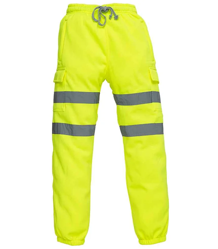 YOKO Yoko Hi-Vis Jog Pants in YEL