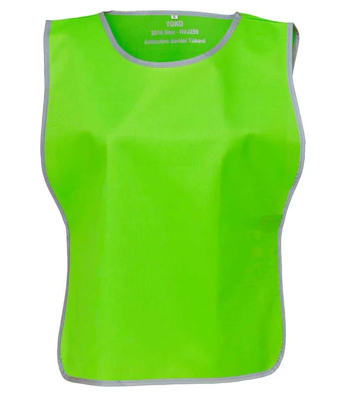 YOKO Yoko Hi-Vis Reflective Border Tabard in LIM