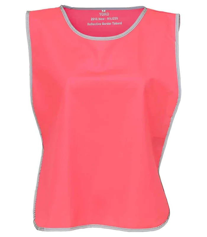 YOKO Yoko Hi-Vis Reflective Border Tabard in PIN